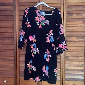 A New Day Bell Sleeve, Floral Dress